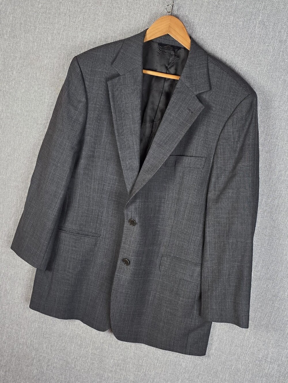 Brooks Brothers 346 Stretch Gray/Blue Stripe Blazer Sz 42R